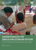 Training manual agrometeorology for agriculture extension officers in the Lao People's Democratic Republic